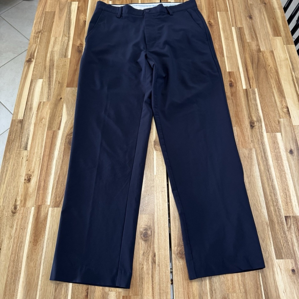 Footjoy Pants Mens 32x30 Blue Performance Stretch Pleated Golf Chino Lightweight